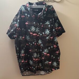 Fun Flamingo 🦩 button down shirt